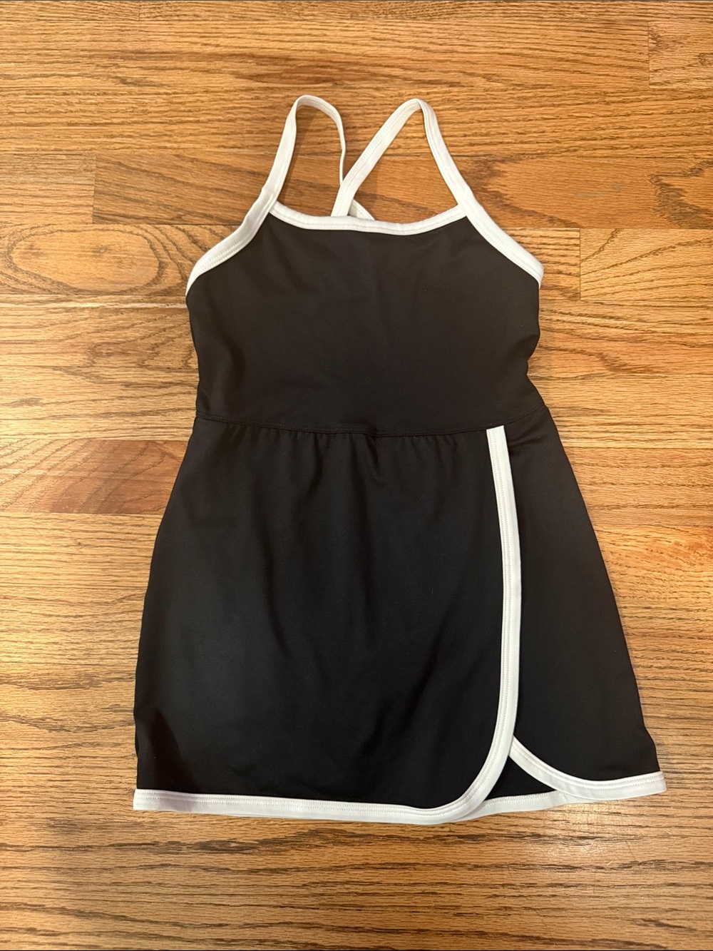 all in motion Black Athletic Tank with White Trim- XS girls